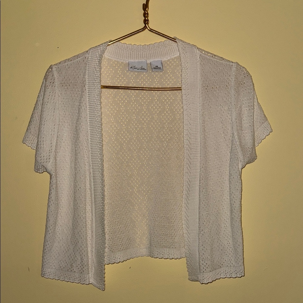 Kim Rogers Petite White Cardigan